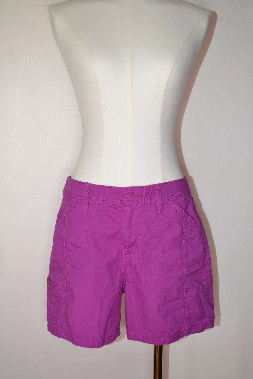 Vintage Y2K Magenta Mid/High Rise Gorpcore Summer Shorts Size 6